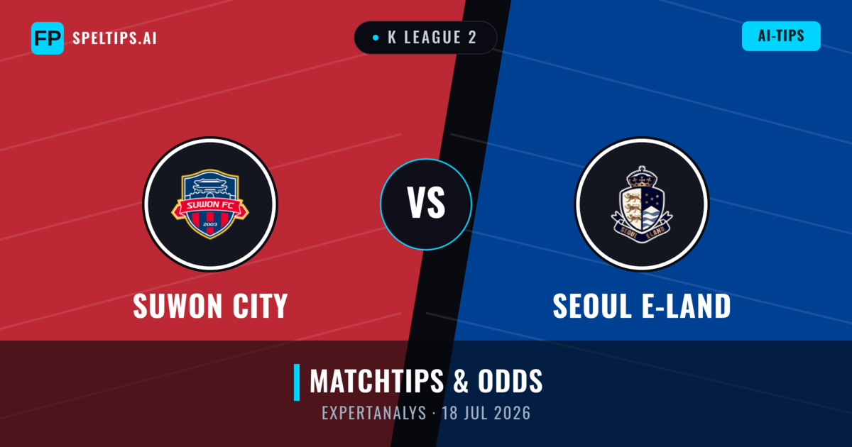 Suwon City vs Seoul E-Land — matchtips och förhandstitt