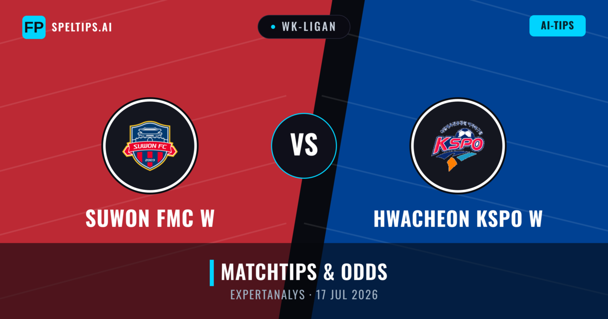 Suwon FMC W vs Hwacheon KSPO W — matchtips och förhandstitt