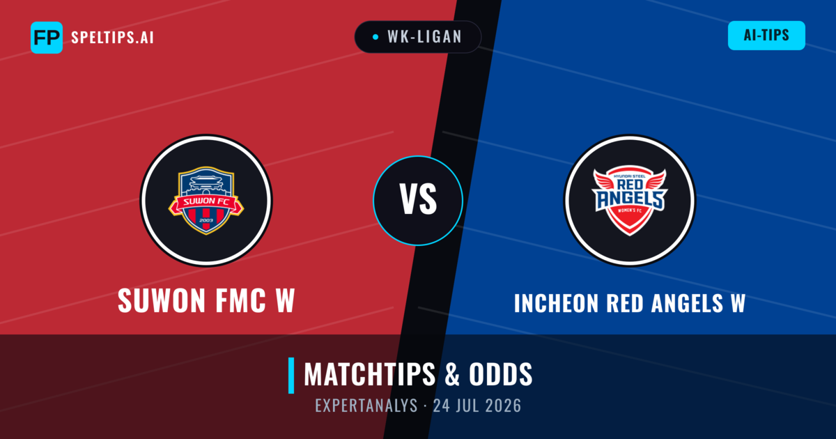 Suwon FMC W vs Incheon Red Angels W — matchtips och förhandstitt