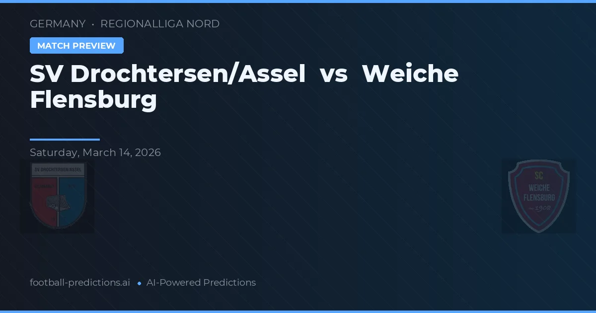 SV Drochtersen/Assel vs Weiche Flensburg — matchtips och förhandstitt