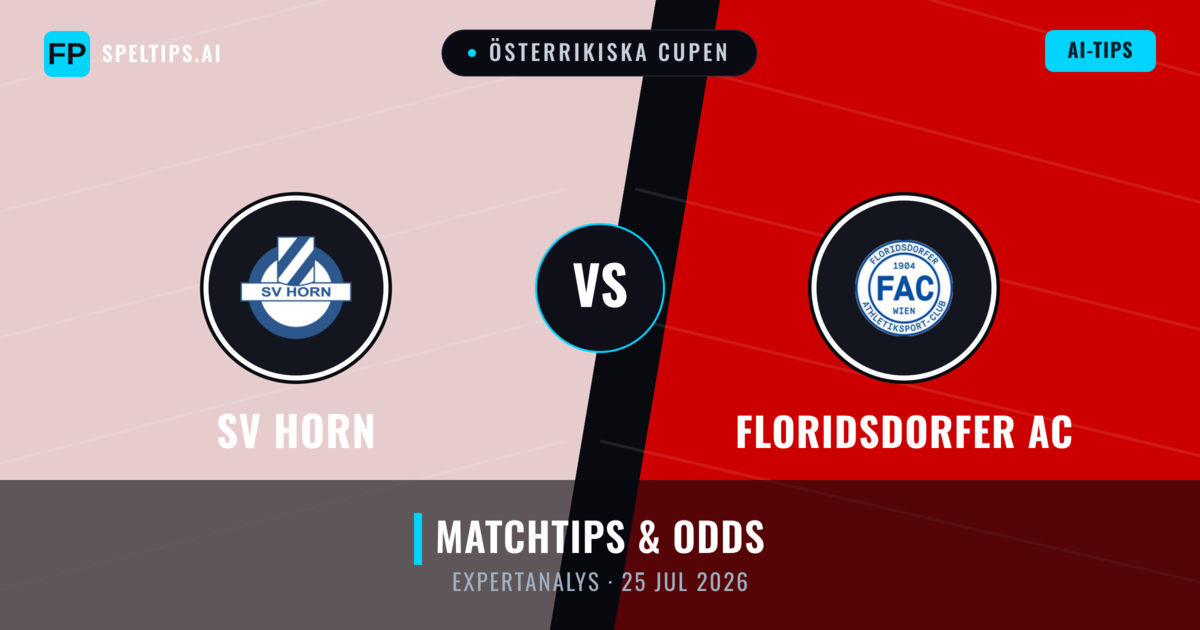 SV Horn vs Floridsdorfer AC — matchtips och förhandstitt