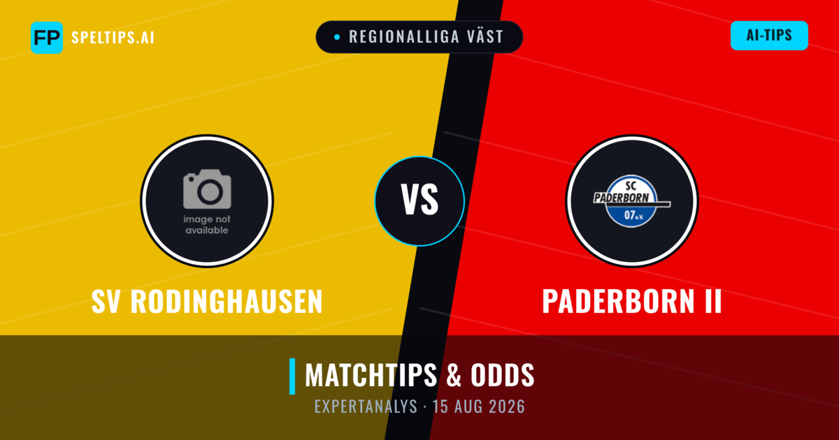 SV Rodinghausen vs Paderborn II — matchtips och förhandstitt