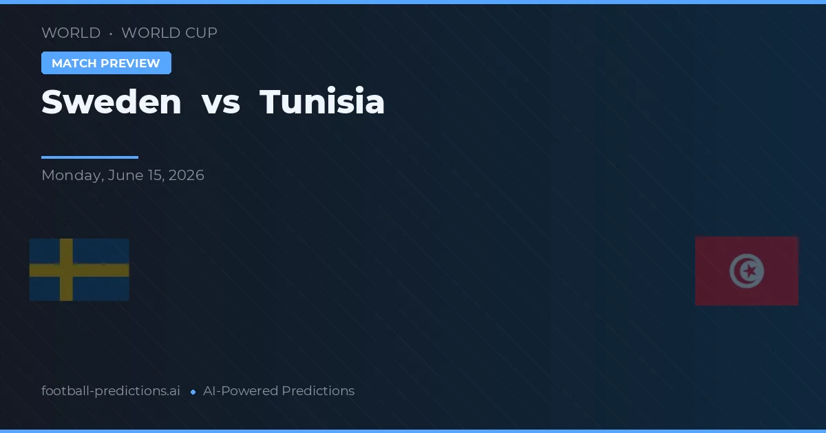 Sverige vs Tunisien — matchtips och förhandstitt