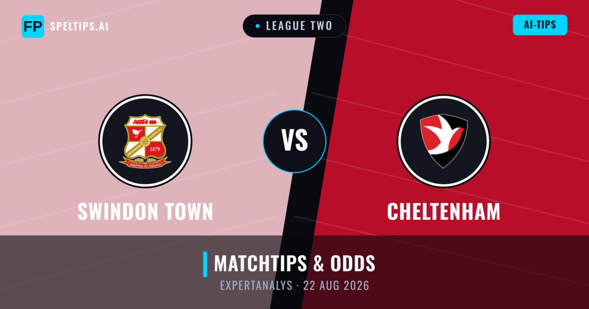 Swindon Town vs Cheltenham — matchtips och förhandstitt