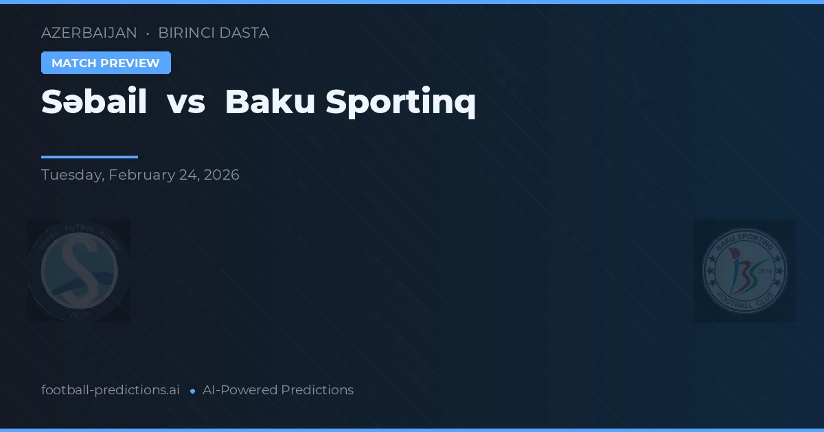 Səbail vs Baku Sportinq — matchtips och förhandstitt