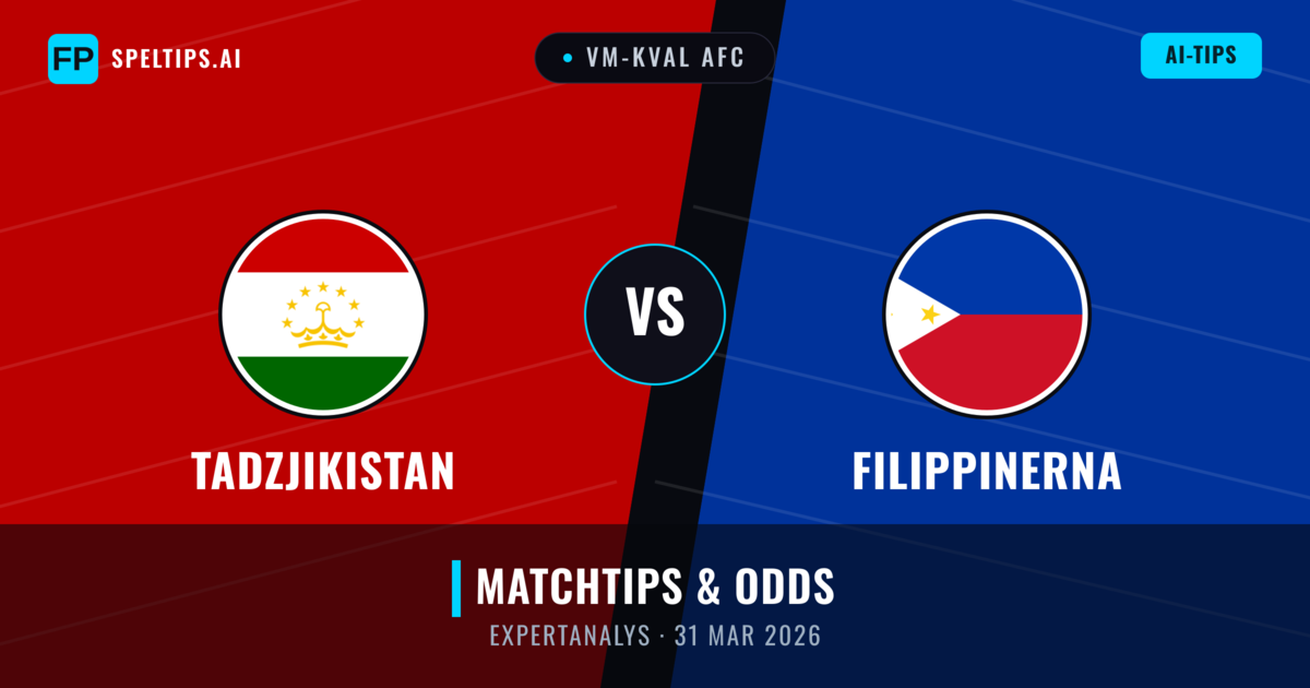Tadzjikistan vs Filippinerna — matchtips och förhandstitt