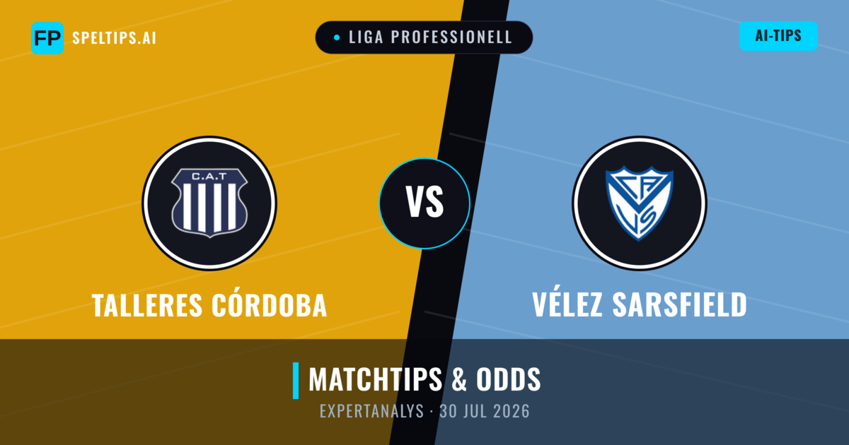 Talleres Córdoba vs Vélez Sarsfield — matchtips och förhandstitt