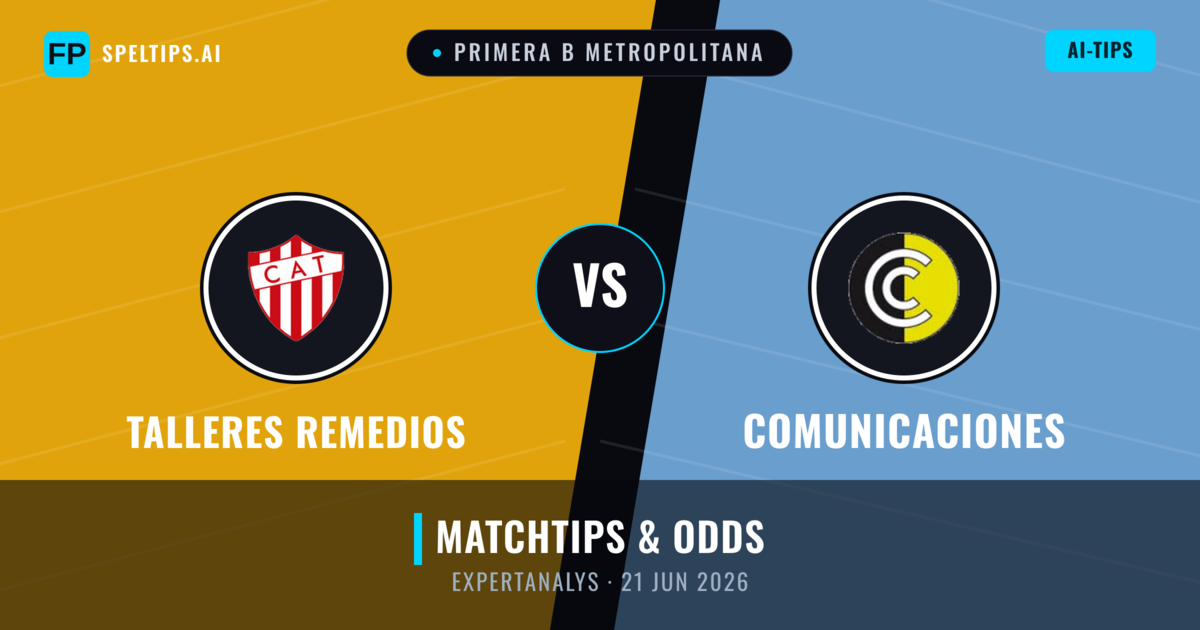 Talleres Remedios vs Comunicaciones — matchtips och förhandstitt