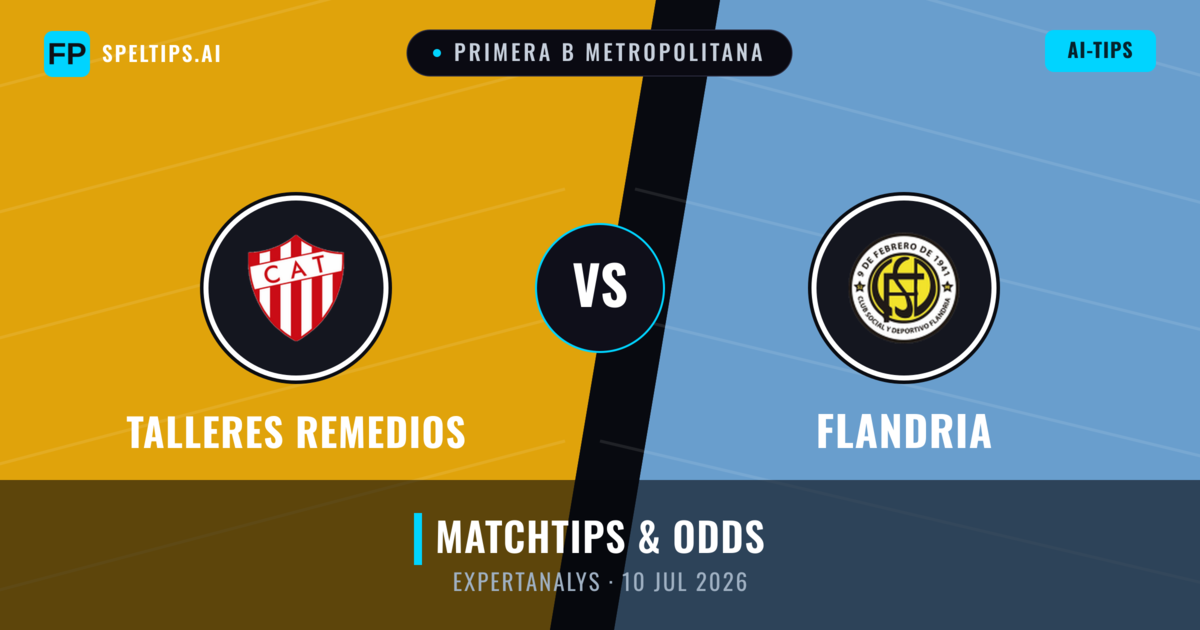 Talleres Remedios vs Flandria — matchtips och förhandstitt
