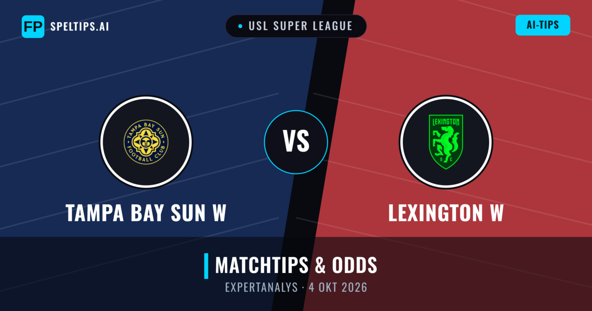 Tampa Bay Sun W vs Lexington W — matchtips och förhandstitt
