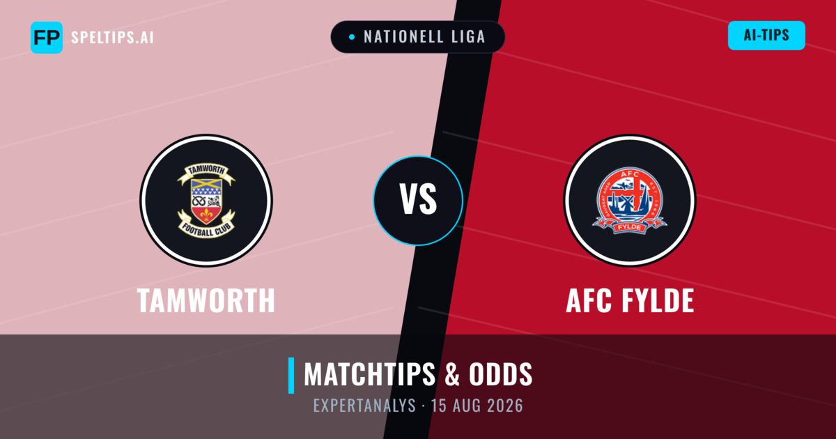 Tamworth vs AFC Fylde — matchtips och förhandstitt