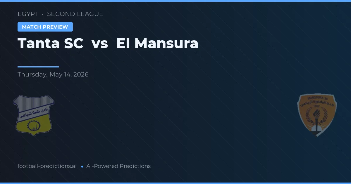 Tanta SC vs El Mansura — matchtips och förhandstitt