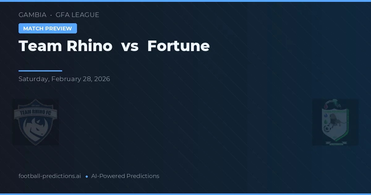 Team Rhino vs Fortune — matchtips och förhandstitt