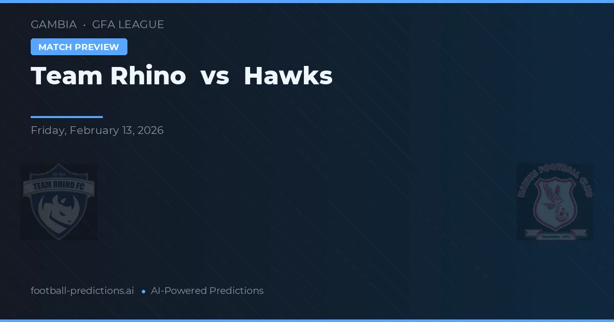 Team Rhino vs Hawks — matchtips och förhandstitt