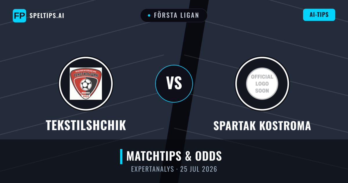 Tekstilshchik vs Spartak Kostroma — matchtips och förhandstitt