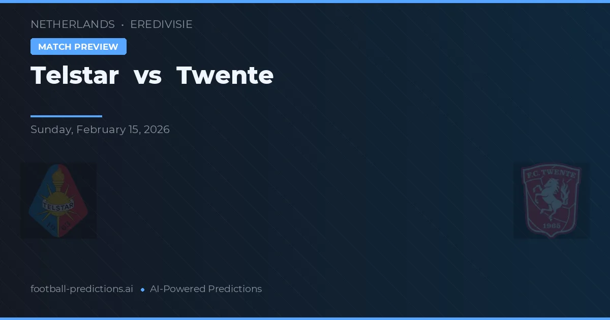 Telstar vs FC Twente — matchtips och förhandstitt