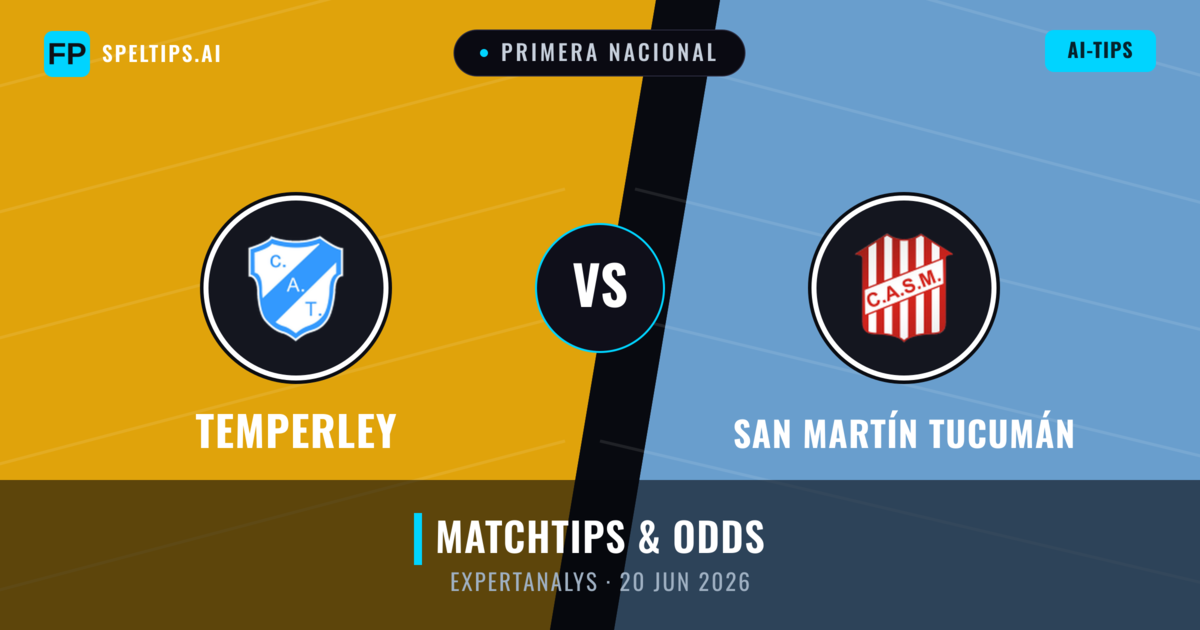 Temperley vs San Martín Tucumán — matchtips och förhandstitt