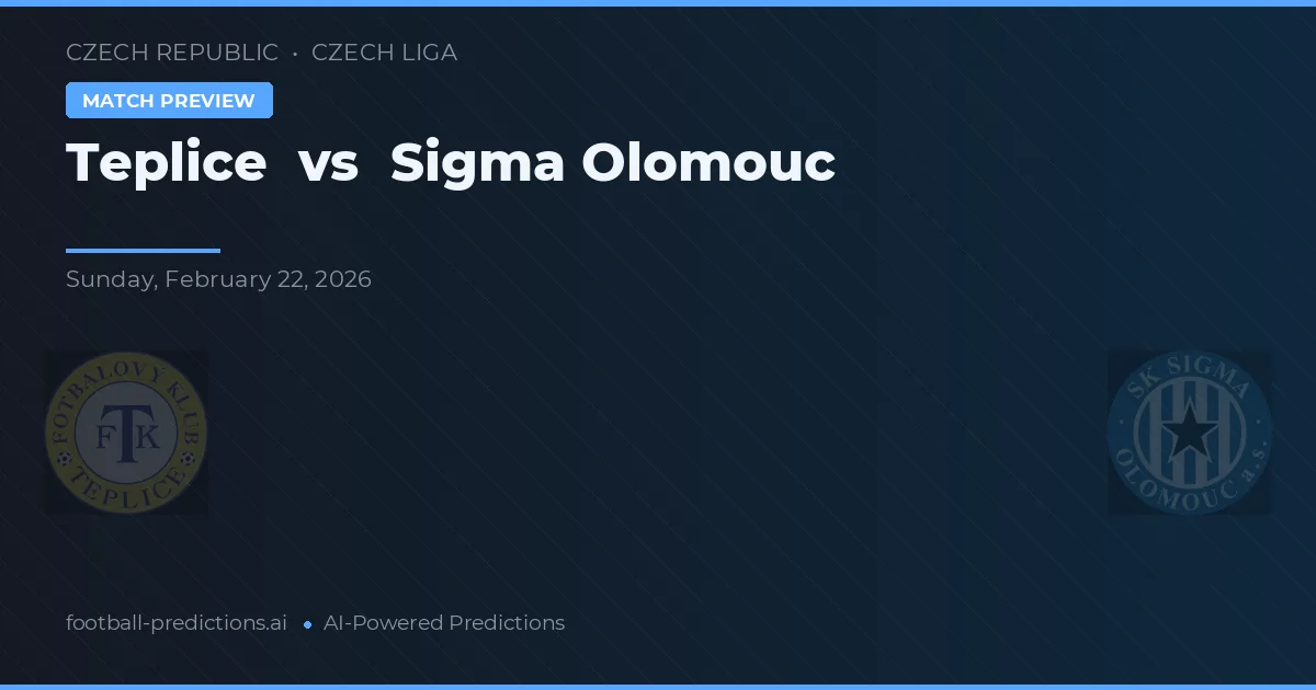 Teplice vs Sigma Olomouc — matchtips och förhandstitt