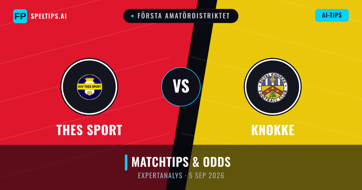 Thes Sport vs Knokke — matchtips och förhandstitt