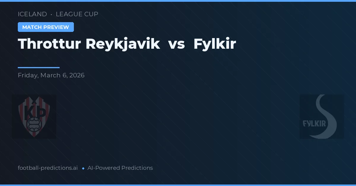 Throttur Reykjavík vs Fylkir — matchtips och förhandstitt