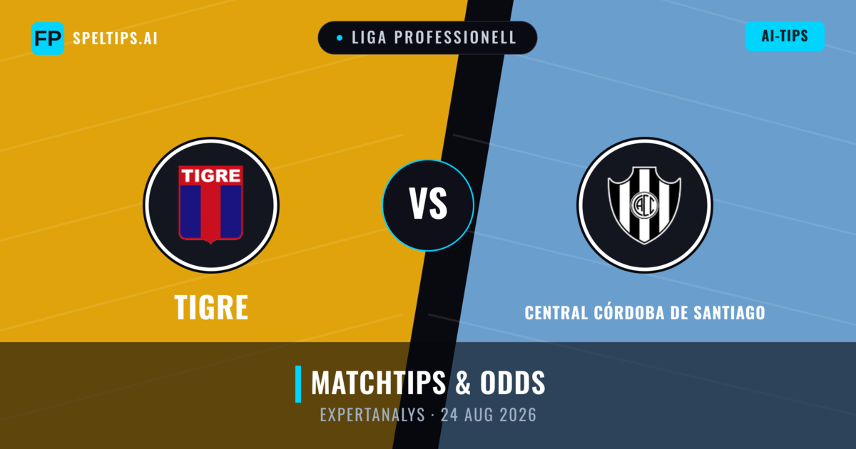 Tigre vs Central Córdoba de Santiago — matchtips och förhandstitt