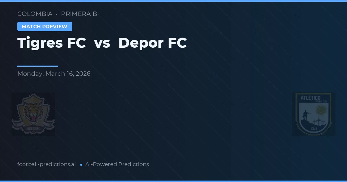 Tigres FC vs Depor FC — matchtips och förhandstitt