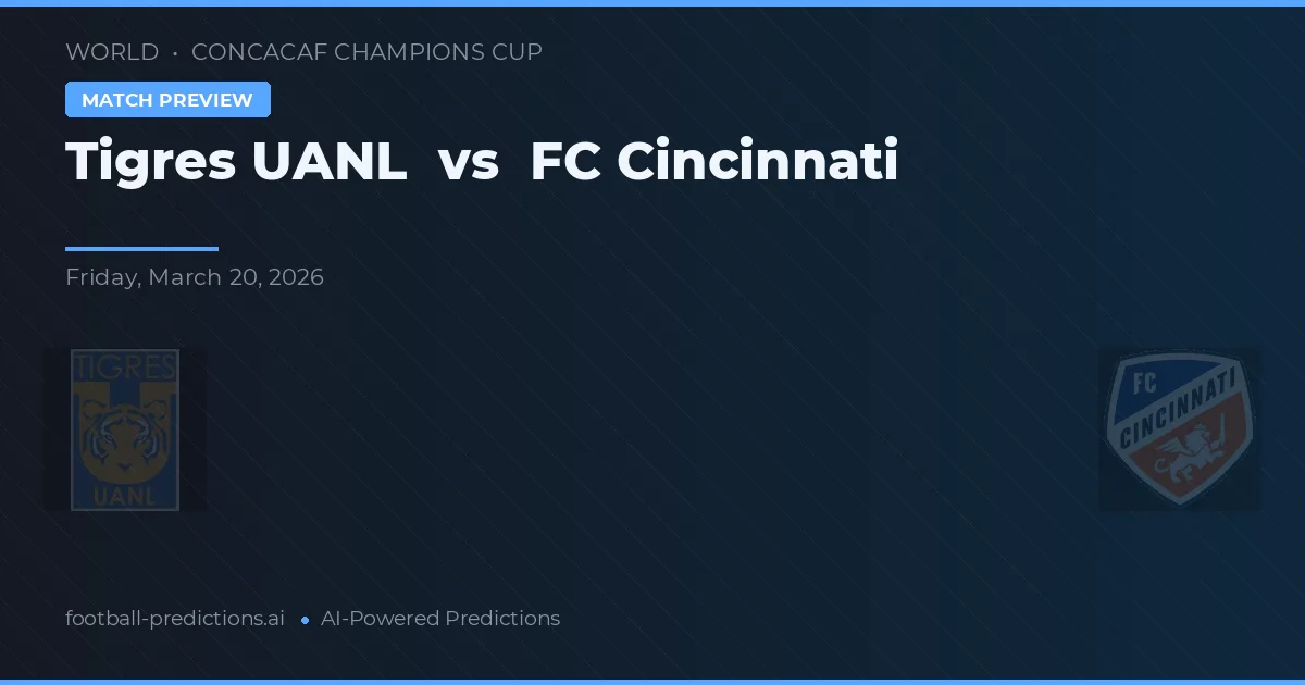 Tigres UANL vs FC Cincinnati — matchtips och förhandstitt