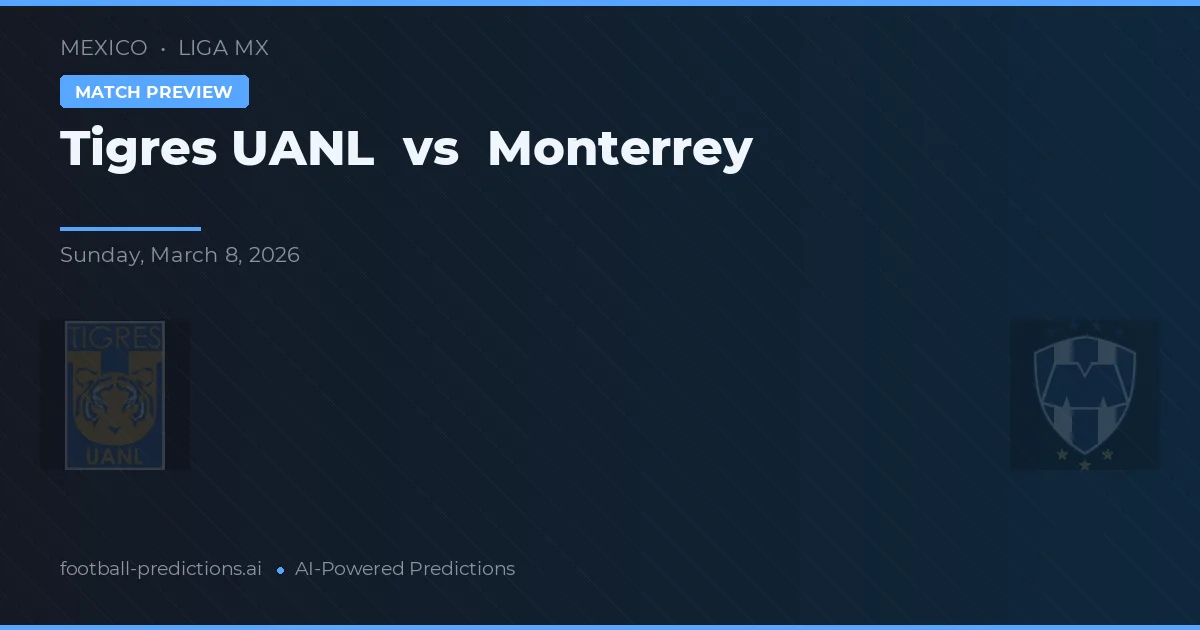 Tigres UANL vs Monterrey — matchtips och förhandstitt