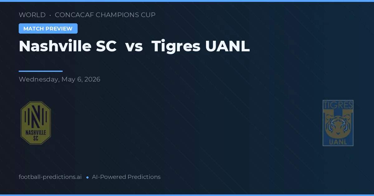Nashville SC vs Tigres UANL — matchtips och förhandstitt