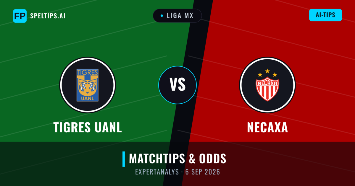 Tigres UANL vs Necaxa — matchtips och förhandstitt