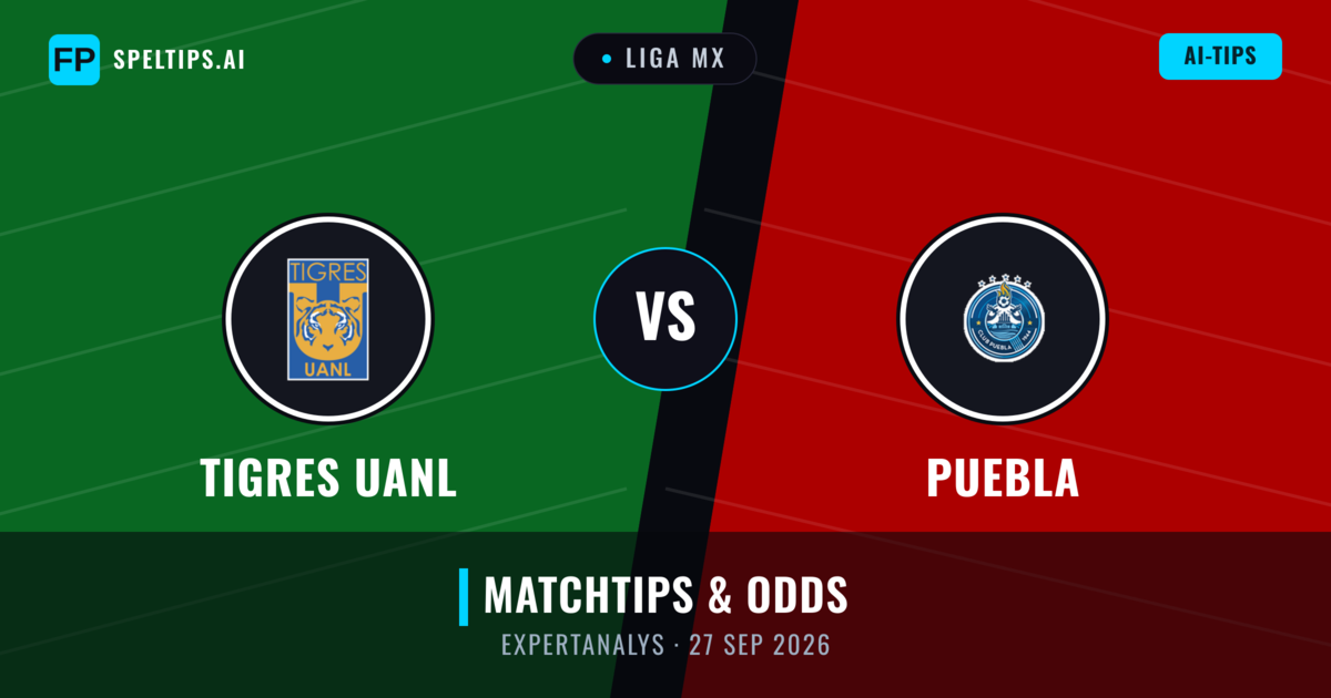 Tigres UANL vs Puebla — matchtips och förhandstitt