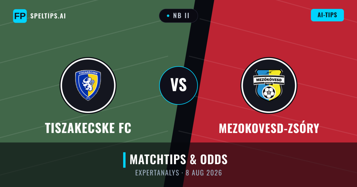Tiszakecske FC vs Mezokovesd-Zsóry — matchtips och förhandstitt