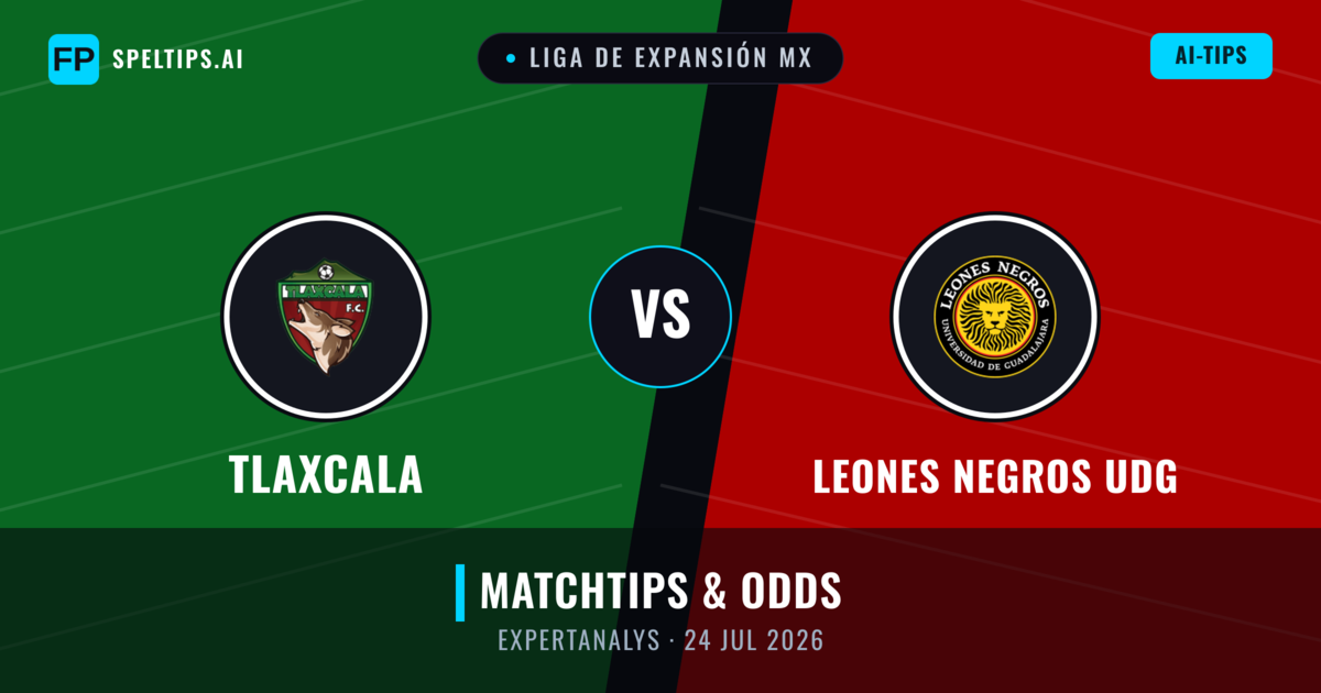 Tlaxcala vs Leones Negros UDG — matchtips och förhandstitt