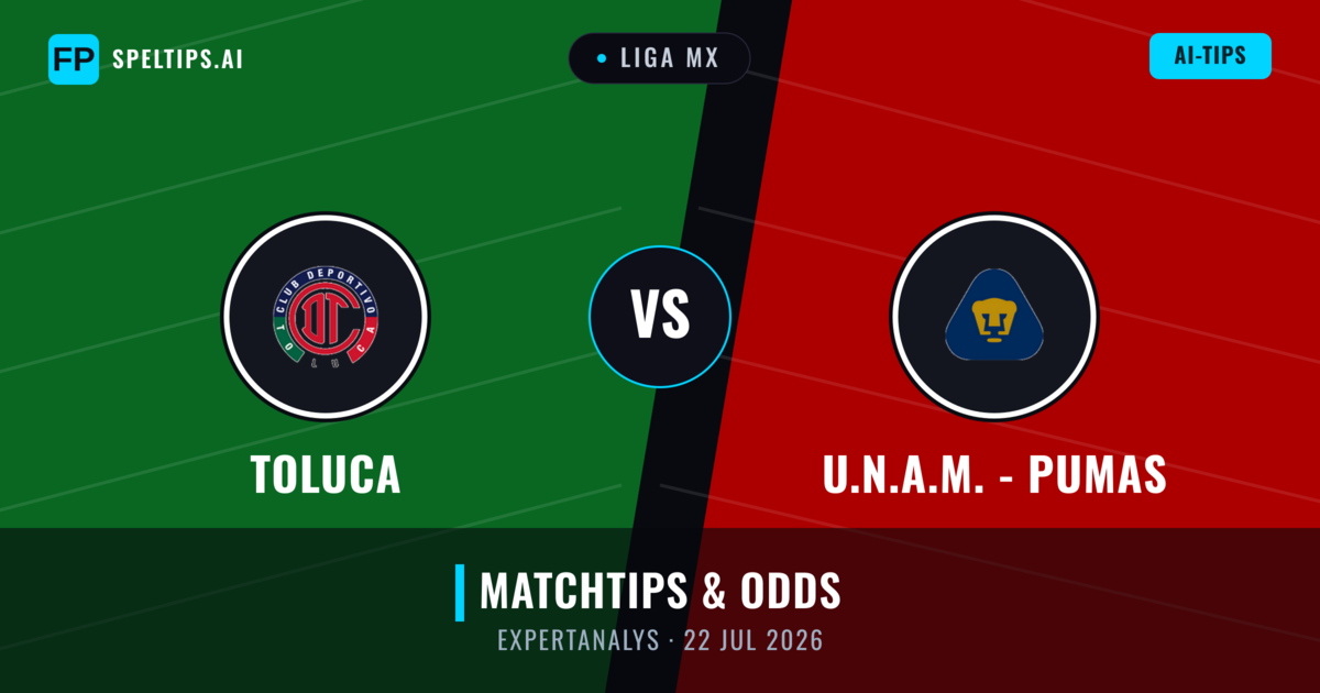 Toluca vs U.N.A.M. - Pumas — matchtips och förhandstitt