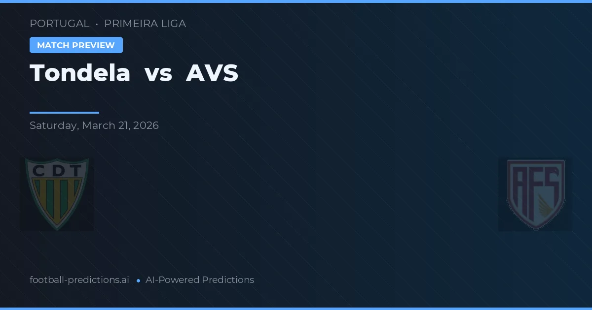 Tondela vs AVS — matchtips och förhandstitt