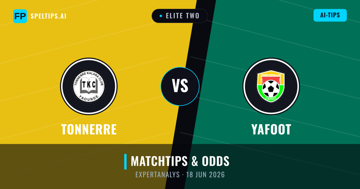 Tonnerre vs Yafoot — matchtips och förhandstitt