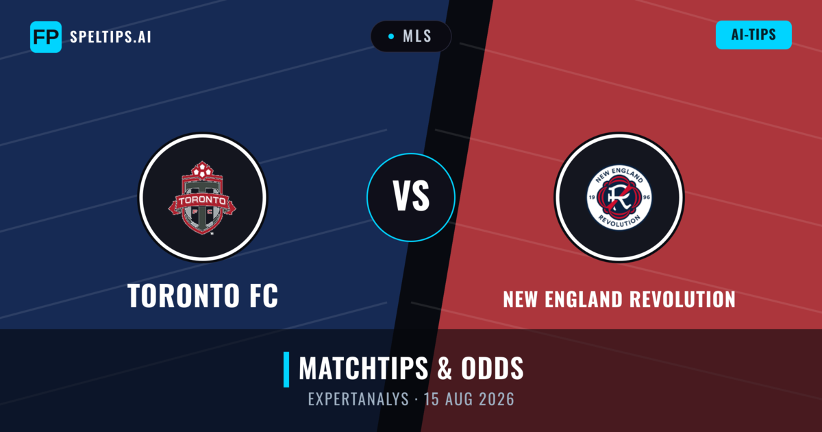 Toronto FC vs New England Revolution — matchtips och förhandstitt