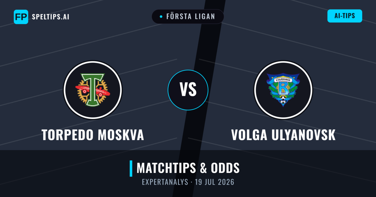 Torpedo Moskva vs Volga Ulyanovsk — matchtips och förhandstitt