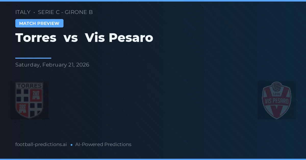 Torres vs Vis Pesaro — matchtips och förhandstitt
