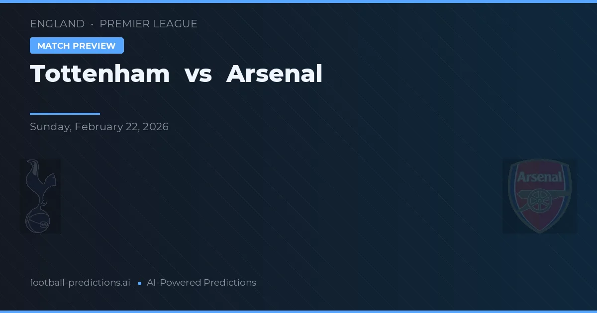 Tottenham vs Arsenal — matchtips och förhandstitt