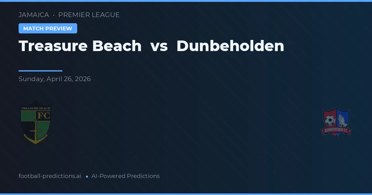 Treasure Beach vs Dunbeholden — matchtips och förhandstitt