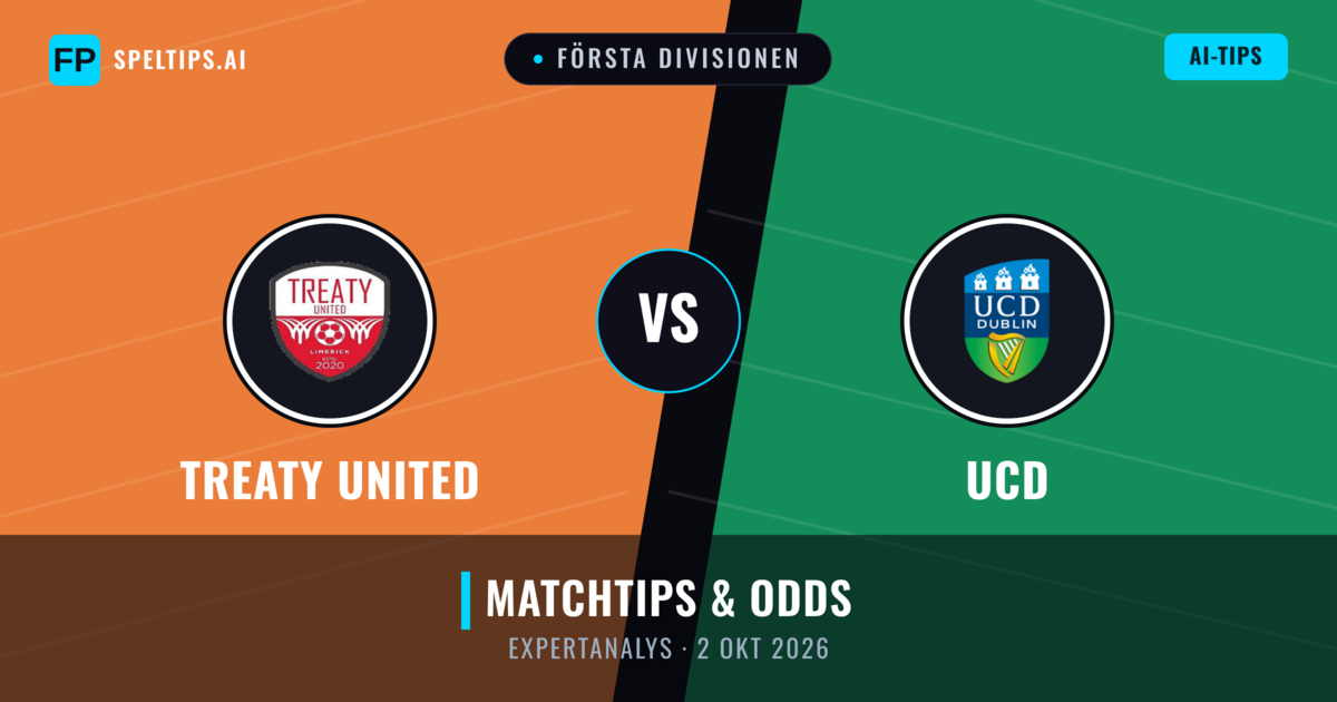 Treaty United vs UCD — matchtips och förhandstitt