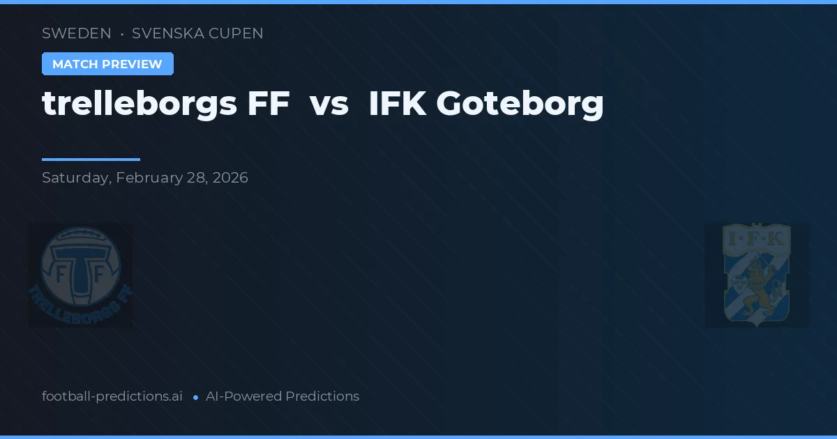 Trelleborgs FF vs IFK Göteborg — matchtips och förhandstitt