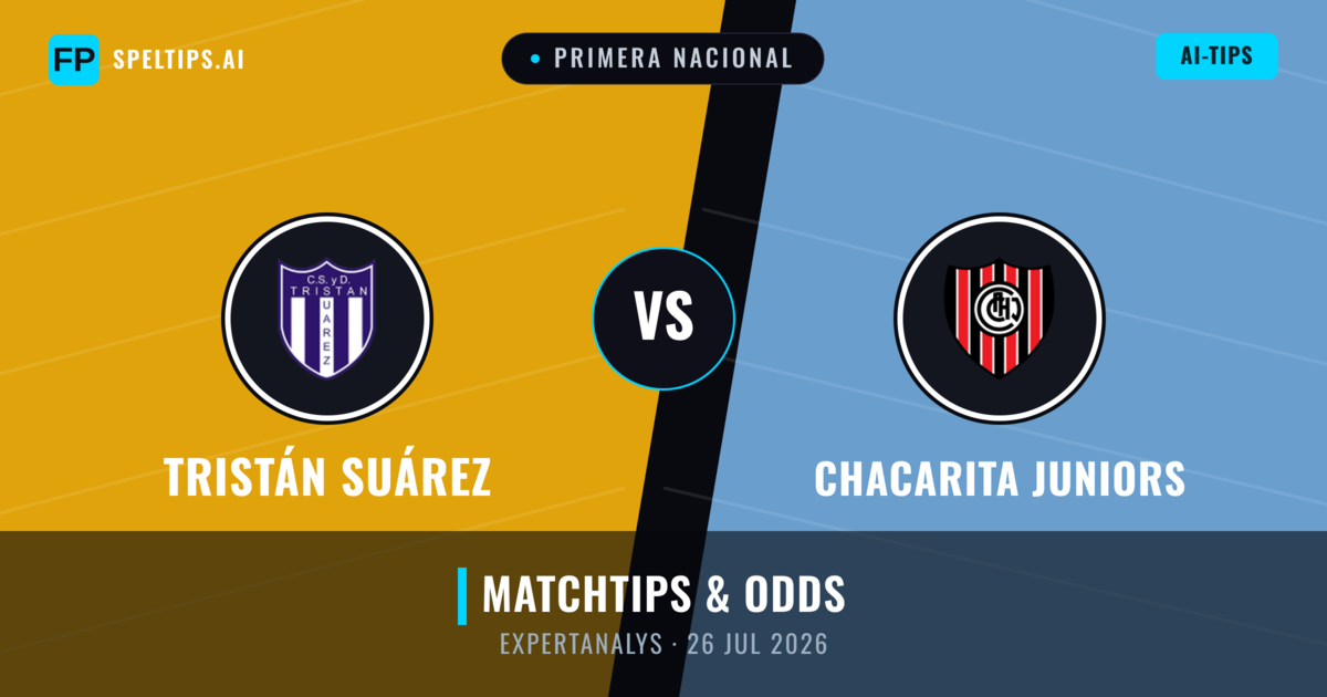 Tristán Suárez vs Chacarita Juniors — matchtips och förhandstitt