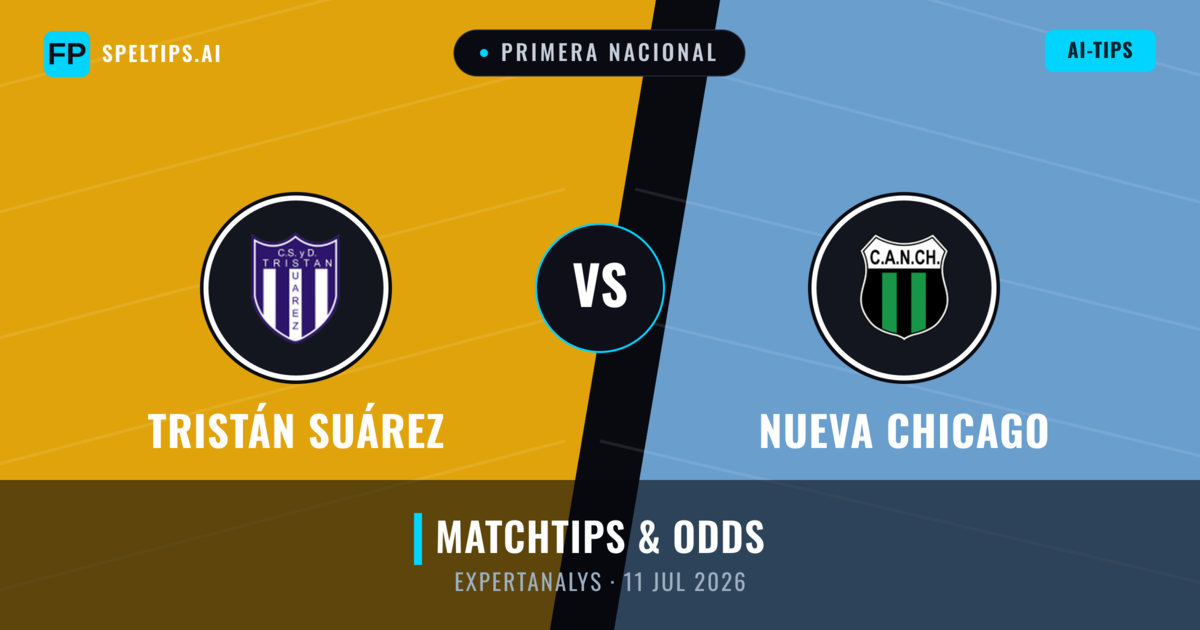 Tristán Suárez vs Nueva Chicago — matchtips och förhandstitt