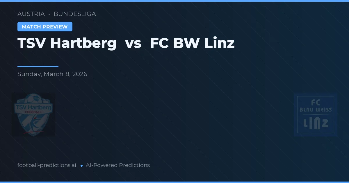 TSV Hartberg vs FC Linz — matchtips och förhandstitt