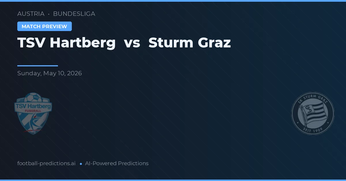 TSV Hartberg vs Sturm Graz — matchtips och förhandstitt