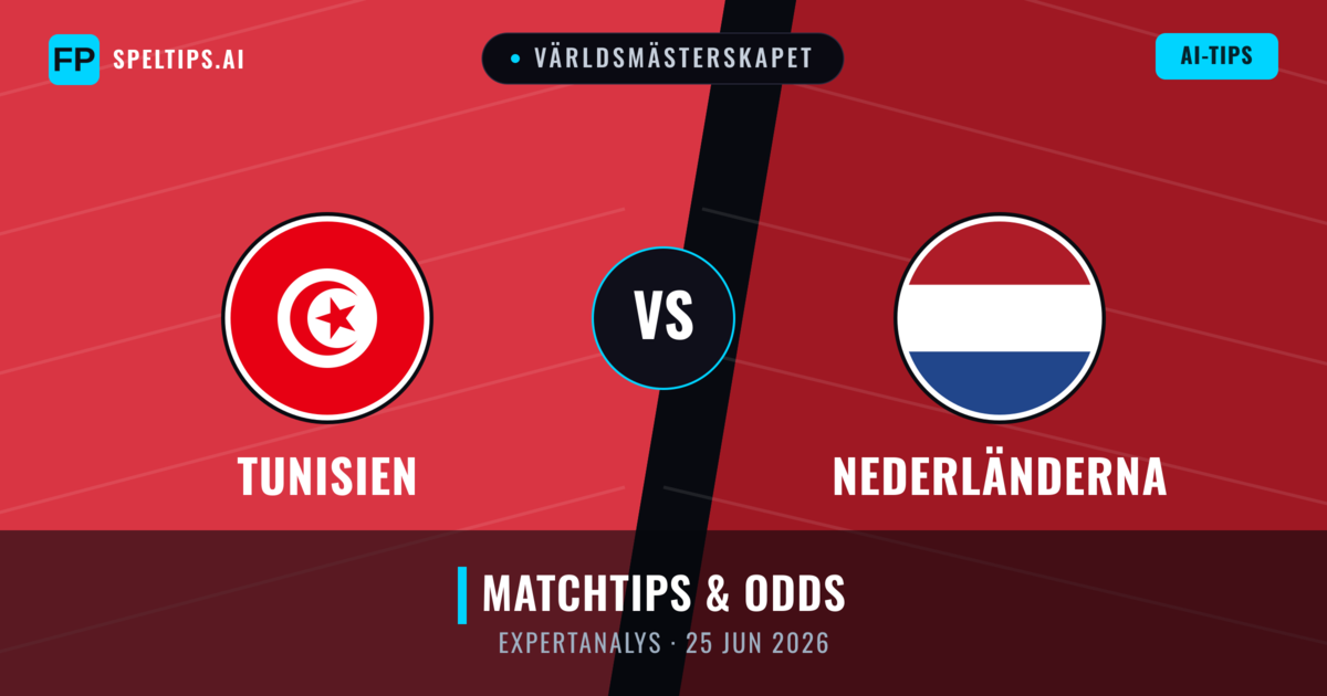 Tunisien vs Nederländerna — matchtips och förhandstitt