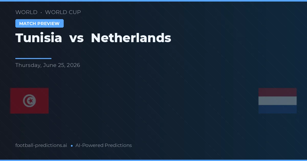 Tunisien vs Nederländerna — matchtips och förhandstitt