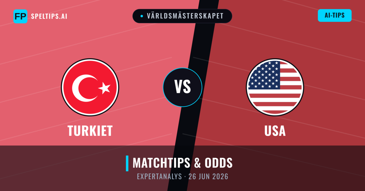 Turkiet vs USA — matchtips och förhandstitt